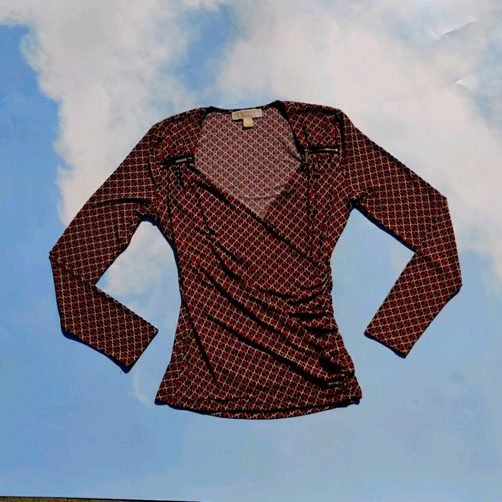 Michael Kors Patterned Dress Top / Blouse